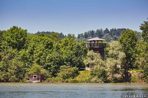 Gemeinde Ering Landkreis Rottal-Inn Aussichtsturm Vogelturm (Dirschl Johann) Deutschland PAN